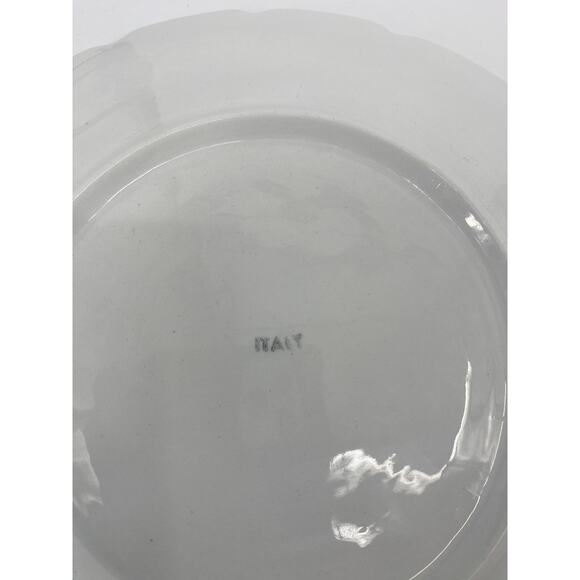 Vintage Gold leaf grape white plate dish decor made in Italy - Picture 4 of 5